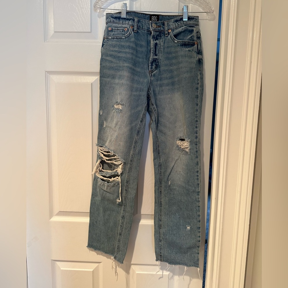 BDG Urban Outfitters Blue Slim Straight Leg Jeans Size 26
